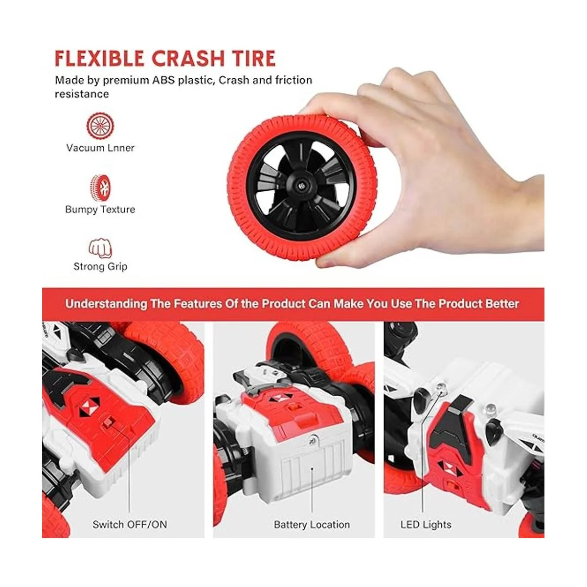 Auto de control remoto auto RC de doble cara auto de_2