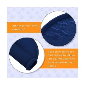 Yacee Tapete de silicona para perros impermeable fácil de_3