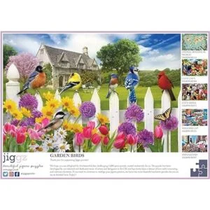 Jiggz Garden Birds Rompecabezas prémium de 1000 piezas_3