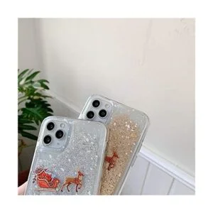 Topwin Funda de Navidad para iPhone 12 Pro Max diseño de_2