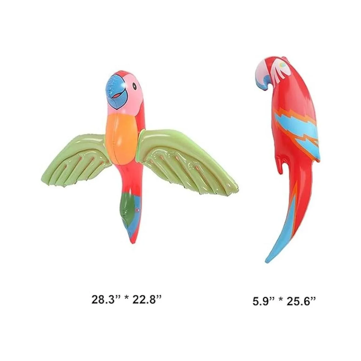 4 piezas inflables loro volador colorido inflable pájaros_2