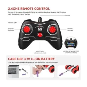 Auto de control remoto auto RC de doble cara auto de_3