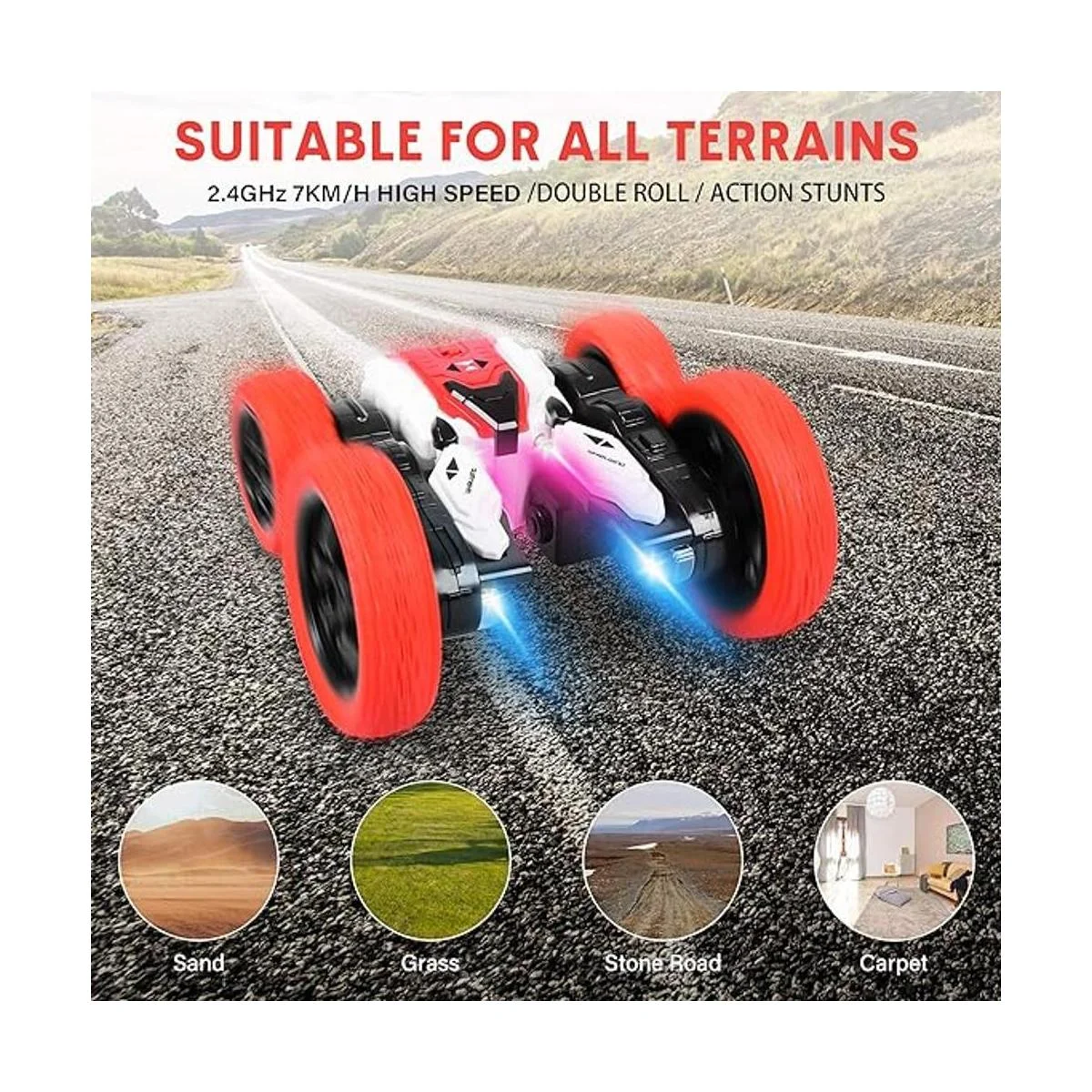 Auto de control remoto auto RC de doble cara auto de_6