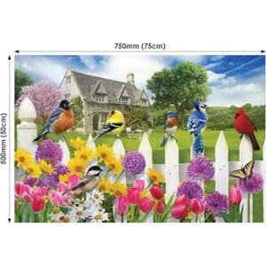 Jiggz Garden Birds Rompecabezas prémium de 1000 piezas_2