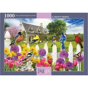 Jiggz Garden Birds Rompecabezas prémium de 1000 piezas_1