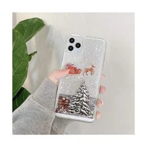 Topwin Funda de Navidad para iPhone 12 Pro Max diseño de_5
