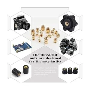 AJOYIB Tuercas de inserción roscadas de latón M2 M3 M4 M5_2