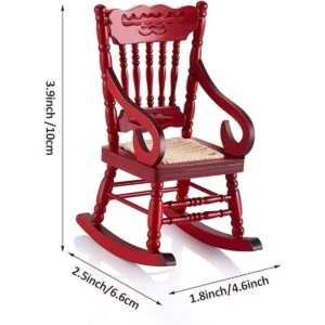 Sumind 2 sillas de madera para casa de muñecas 112 de_2