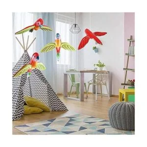 4 piezas inflables loro volador colorido inflable pájaros_3