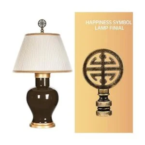2 piezas de lámpara de latón acabado oriental lámpara de_4