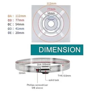 WiTi Soporte universal vertical para cámara de seguridad_3