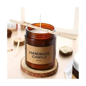 Anjmd 100 soportes de mecha de madera para velas_5