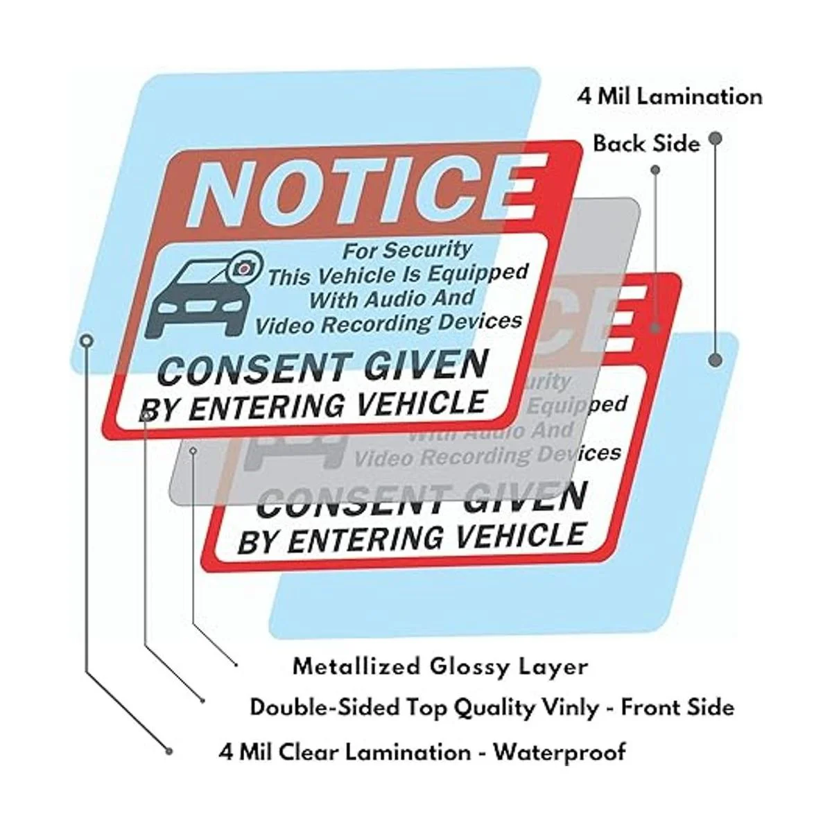 Paquete de 10 unidades de doble cara 3.5 x 2.5 pulgadas_2