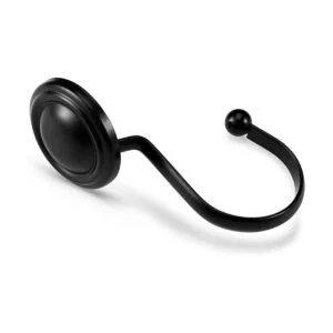 CHICTIE Ganchos para cortina de ducha color negro juego_4