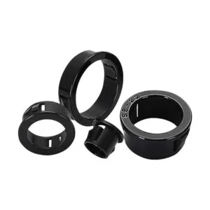 Protector de ojal de cable de 2 pulgadas de nailon negro_4