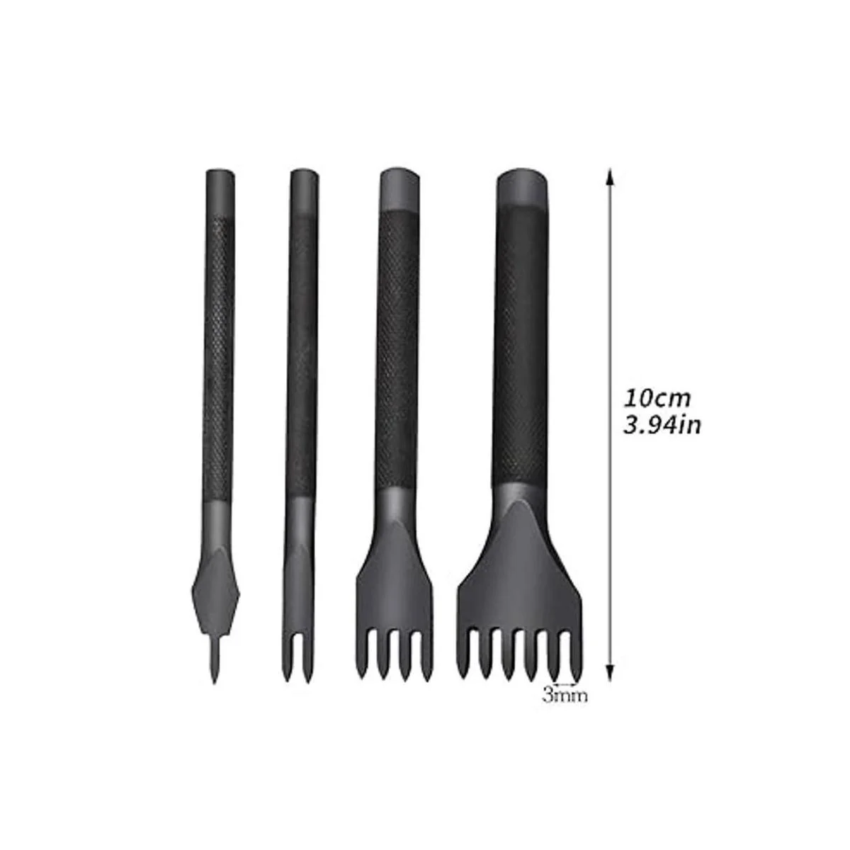 Juego de 4 herramientas de perforación de cuero para_2