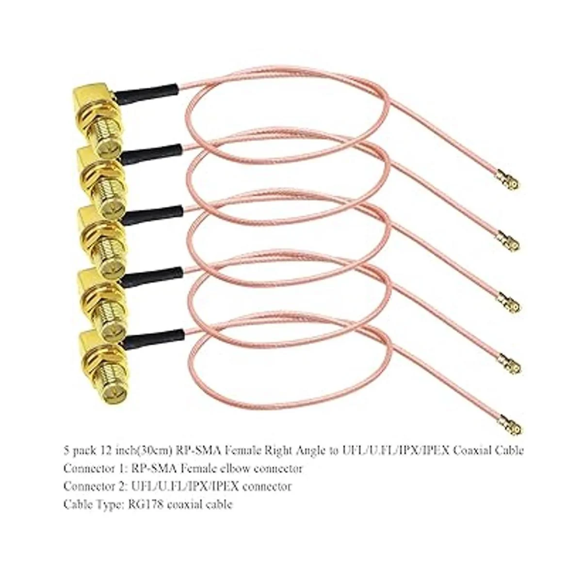 Cable coaxial RPSMA a U.FL TUOLNK UFL IPX IPEX a RP SMA_5