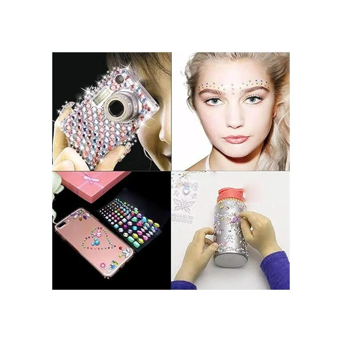 Más de 3800 calcomanías de gemas de diamantes de imitación_4