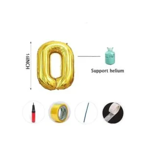 Globos de letras doradas de 16 pulgadas juego de globos_4