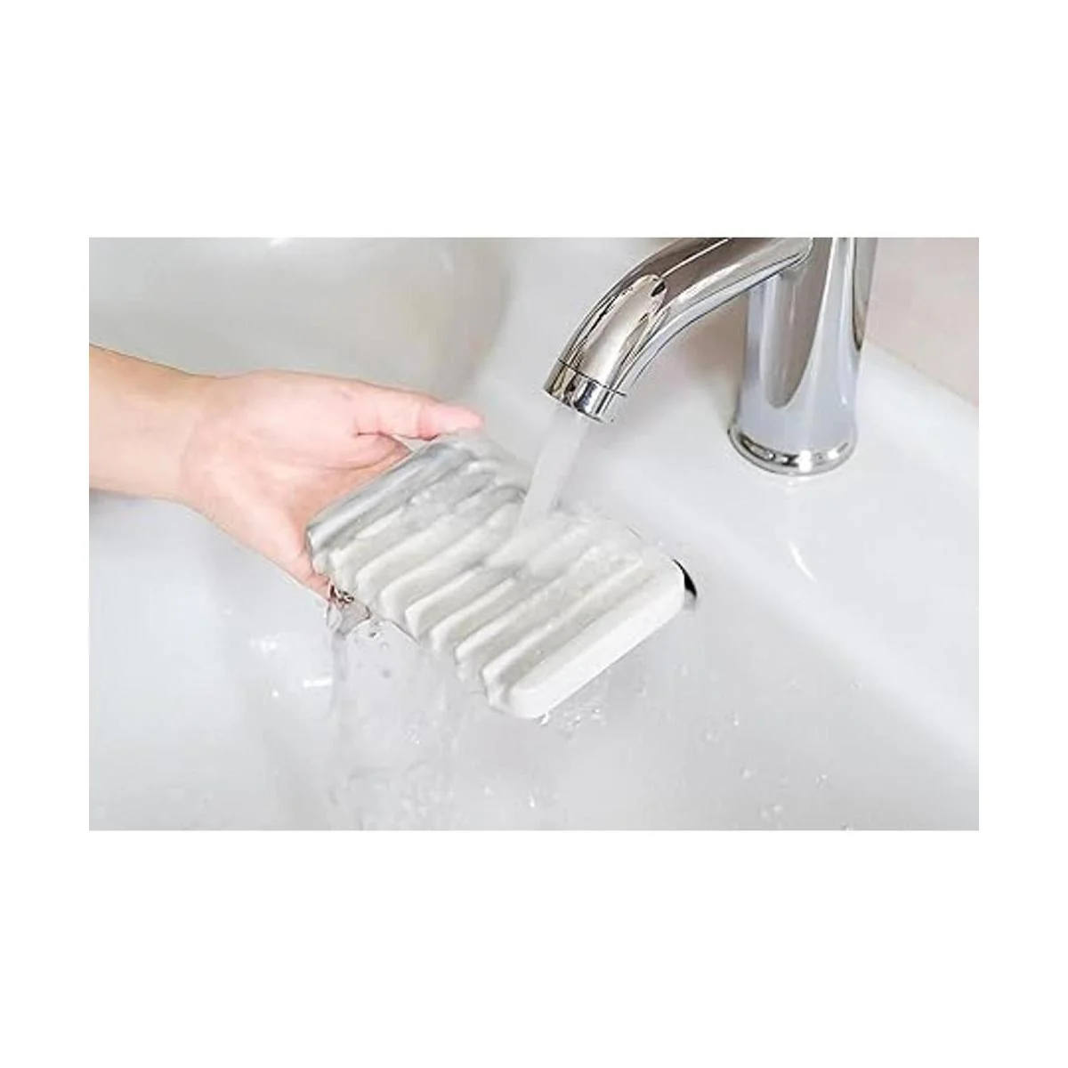 Jabonera de cerámica para fregadero jabonera autodrenante_4