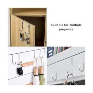 Envibe Ganchos para puerta de ducha ganchos de gabinete_5