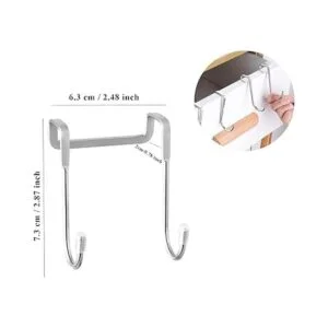 Envibe Ganchos para puerta de ducha ganchos de gabinete_3