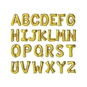 Globos de letras doradas de 16 pulgadas juego de globos_1