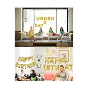 Globos de letras doradas de 16 pulgadas juego de globos_2