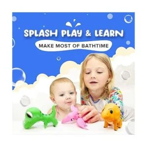 Juguetes de baño de dinosaurio sin moho sin agujeros_4