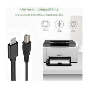 Traovien Cable micro USB a impresora 2 unidades micro_4