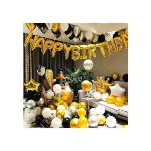 Globos de letras doradas de 16 pulgadas juego de globos_3