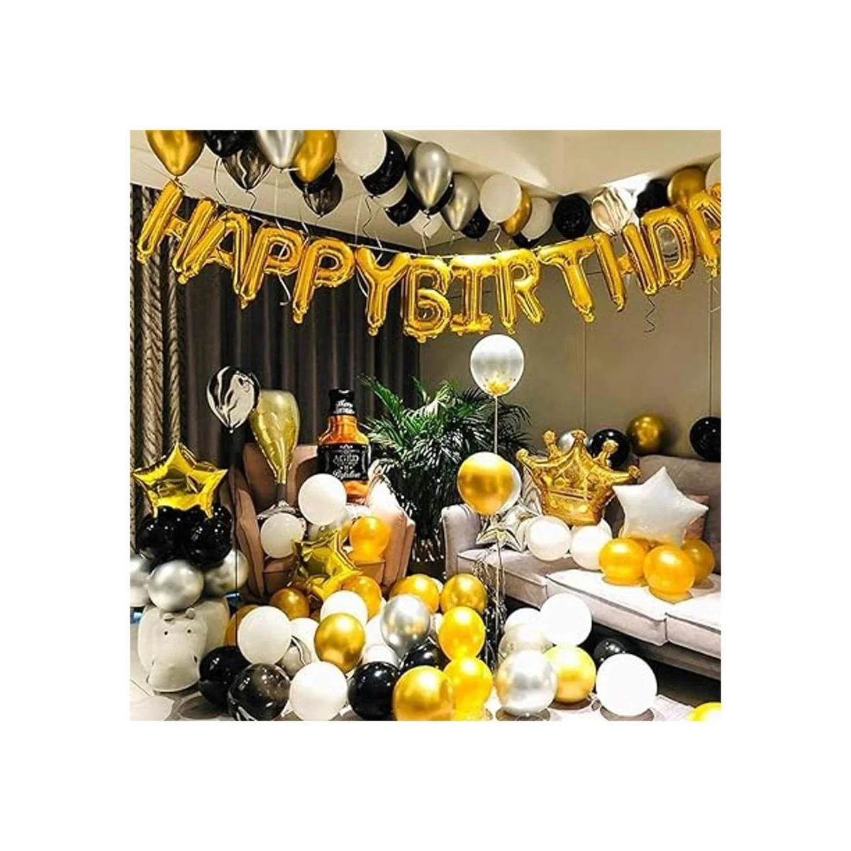 Globos de letras doradas de 16 pulgadas juego de globos_3