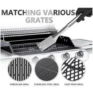 SEETEN Cepillo de parrilla y raspador con 1 guante de_6