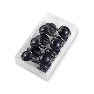 CHICTIE Ganchos para cortina de ducha color negro juego_7