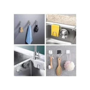 Paquete de 4 soportes de esponja para fregadero de cocina_6