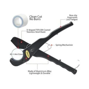 DOWELL Cortador de tubos de PVC con resorte para tubos y_3