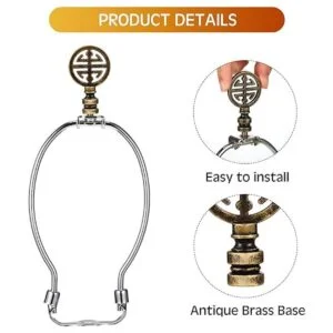 2 piezas de lámpara de latón acabado oriental lámpara de_3