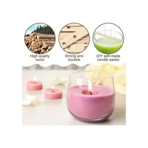 Anjmd 100 soportes de mecha de madera para velas_3