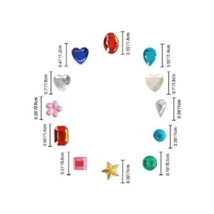 Más de 3800 calcomanías de gemas de diamantes de imitación_3