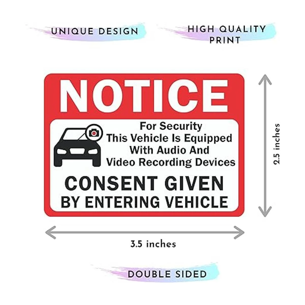 Paquete de 10 unidades de doble cara 3.5 x 2.5 pulgadas_3