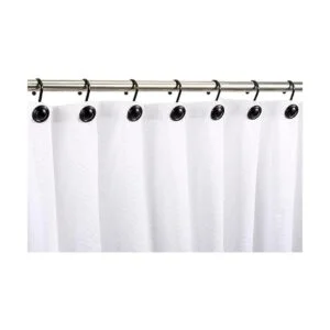 CHICTIE Ganchos para cortina de ducha color negro juego_5