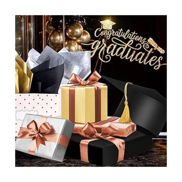 MIAHART 90 hojas de papel metálico de regalo de papel de_7