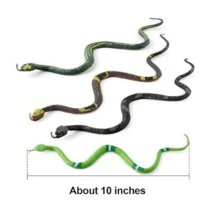 HAPTIME 12 piezas de serpientes de plástico serpientes de_3