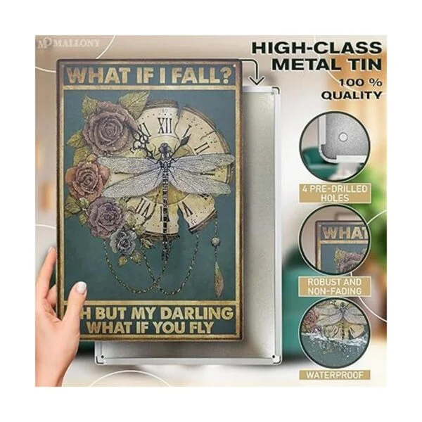 What If You Fly Home Decoración de pared de metal_3