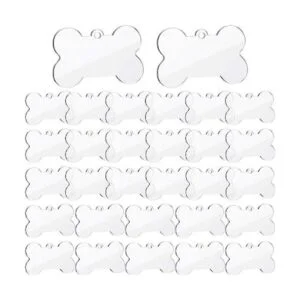 30 etiquetas de sublimación en blanco para perro llavero_1