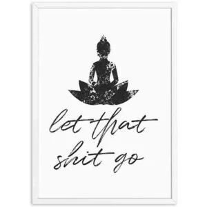 Divertido letrero de baño impresiones en lienzo y póster_1