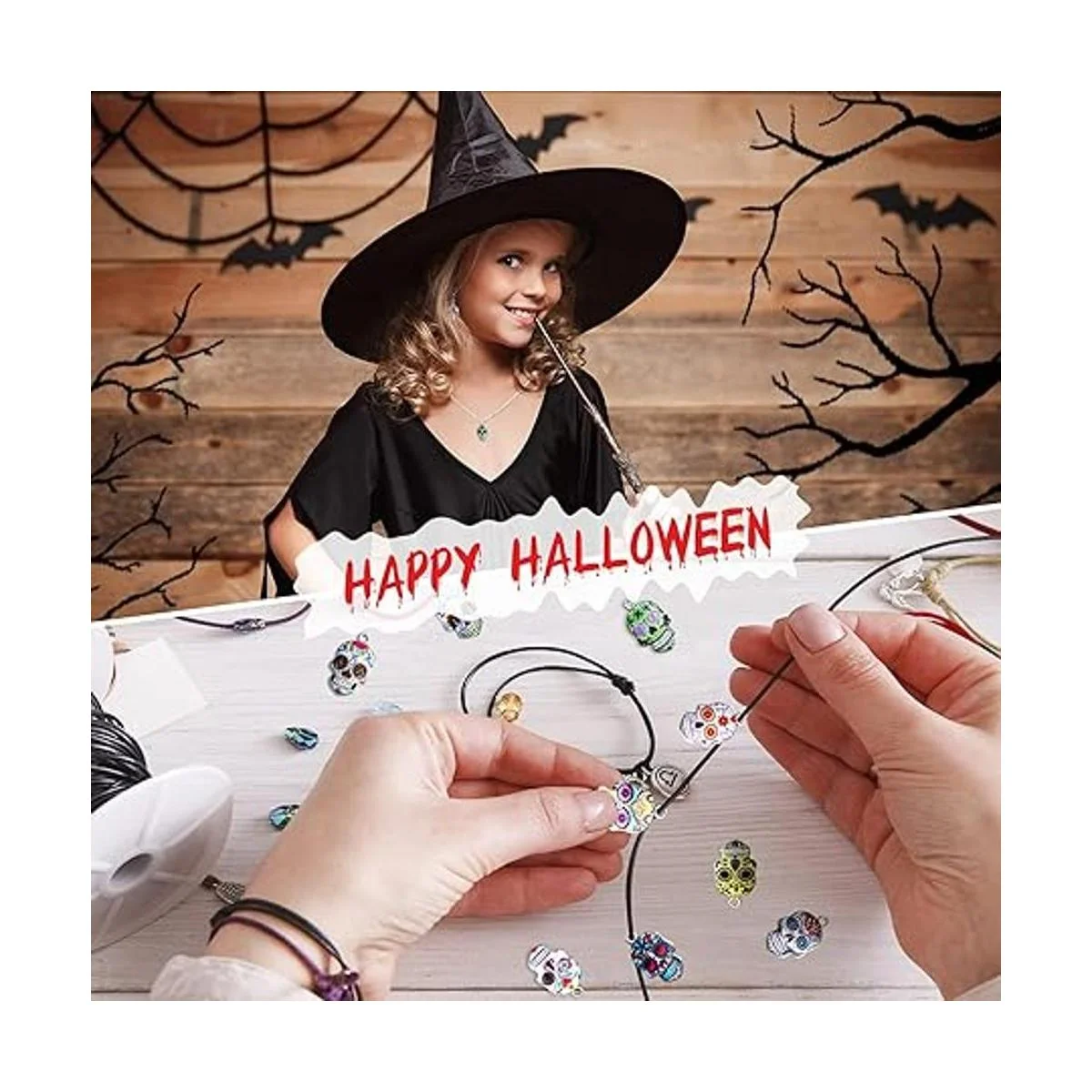 62 dijes de calavera de Halloween para el día de los_6