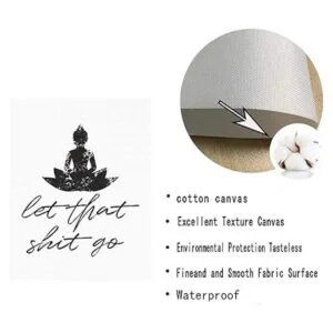 Divertido letrero de baño impresiones en lienzo y póster_3