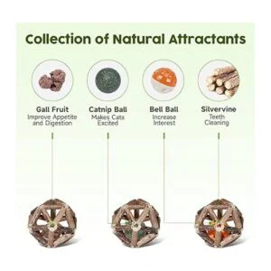 Potaroma Juguetes de hierba gatera juguetes naturales_2