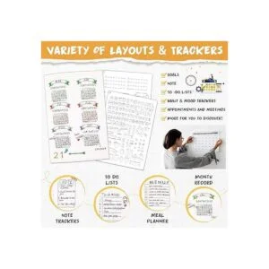 16 plantillas de diario de plástico agenda de viñetas_3